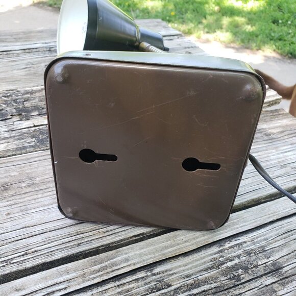 Vtg MCM Mid‎ Century Modern Industrial Black Gold Flex-Arm Desk Lamp Retro - Picture 11 of 16